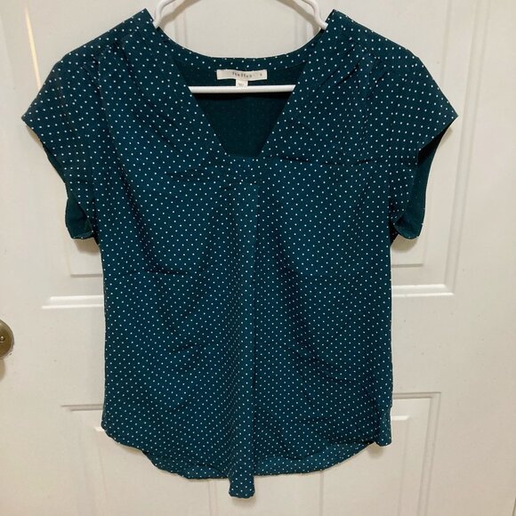 fun 2 fun Tops - Fun2Fun Green Polka Dot Blouse